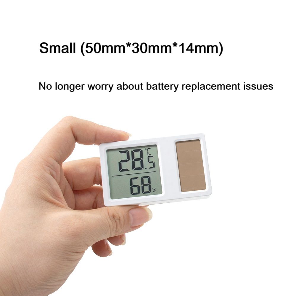 2 Pack Mini Digital Hygrometer Thermometer Gauge, Indoor Outdoor Temperature Humidity Meter Indoor Thermometer Hygrometer LCD Display for Greenhouse, Reptile, Humidors, Cellar, Office, Baby room