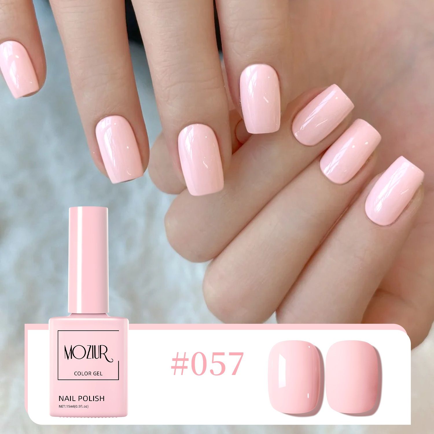 Salon-Quality Gel Nail Polish, Pink Light Soft to Dark Polish All Seasons Nail Art Gel Valentine's Day Gift Manicure and Pedicure Salon DIY Home Gift for Women Girlfriend
