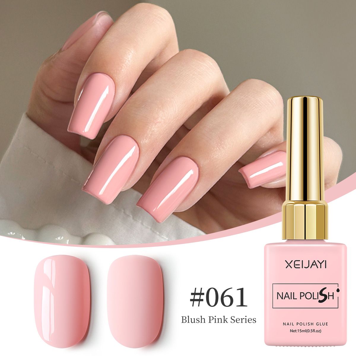 Nail Polish Set 6 Colors, Hot Pink Tones Neon Pink White Gel Polish Magenta Light Soft to Dark Quick Dry Natural Shine All Seasons Halloween LED Nail Art for Nail Lovers Gift Salon DIY Starter Kit