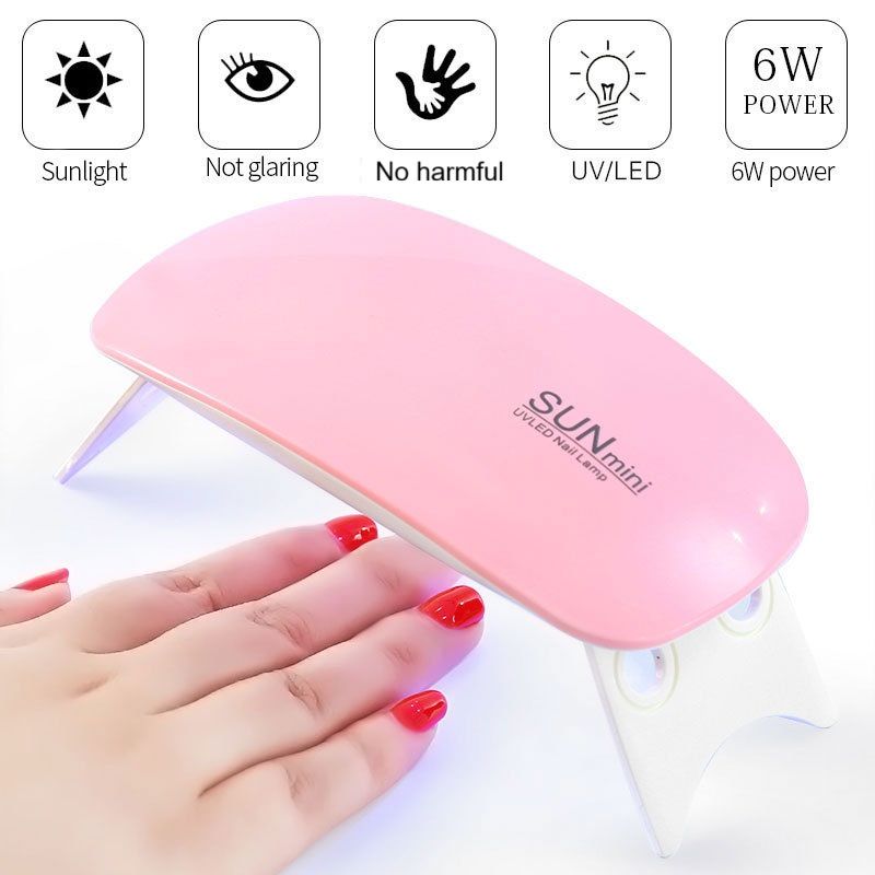 Handheld UV Light for Gel Nails, Mini Nail Lamp Rechargeable with LCD Display, Portable Manicure Uv Led Light Eye-Protective Cover Flash Cure Nail Dryer for Rhinestone Glue Decoration DIY at Home
