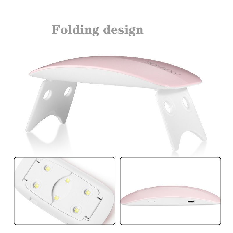 Handheld UV Light for Gel Nails, Mini Nail Lamp Rechargeable with LCD Display, Portable Manicure Uv Led Light Eye-Protective Cover Flash Cure Nail Dryer for Rhinestone Glue Decoration DIY at Home