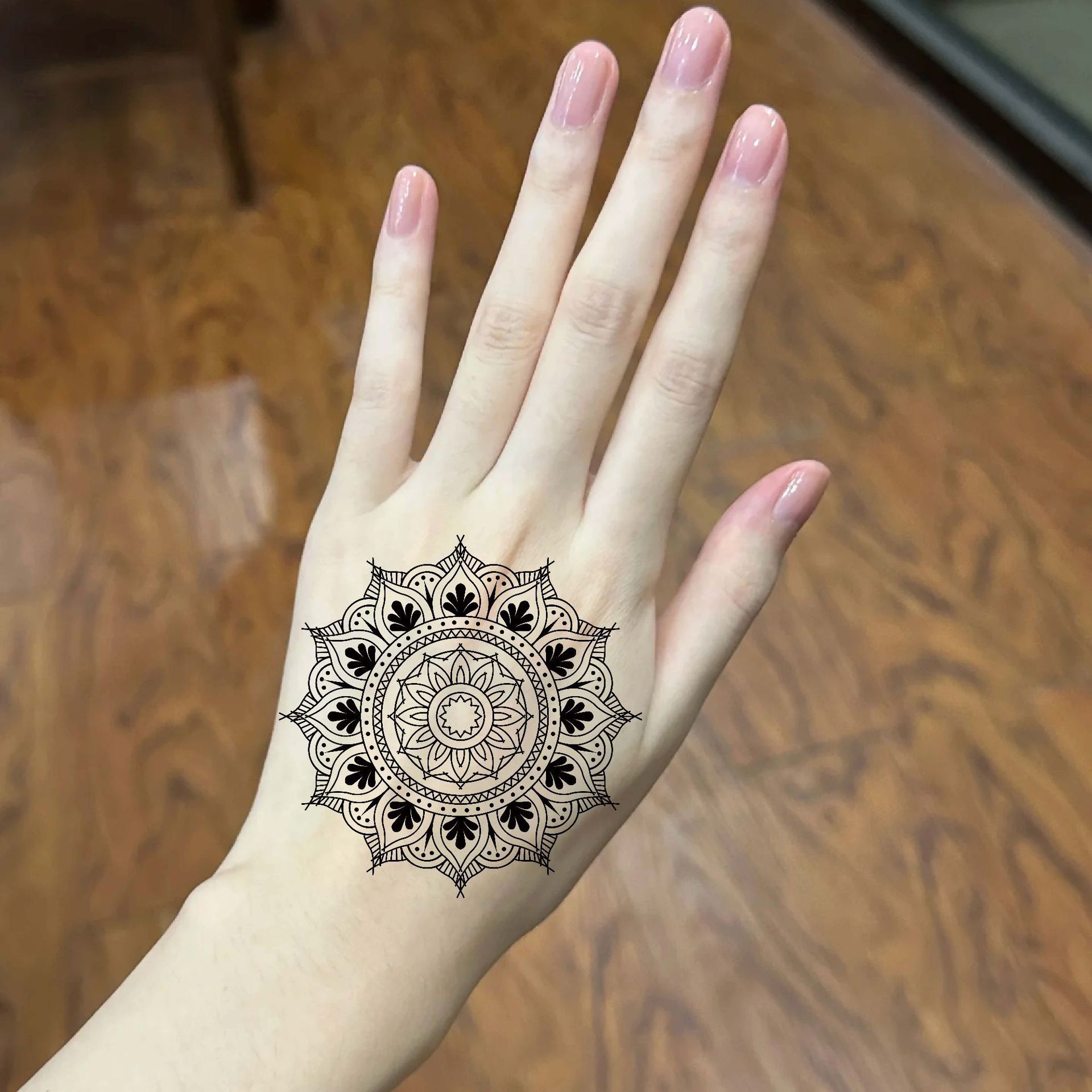 Temporary Tattoos For Women Girls, Waterproof Fake Tattoos Temporary Elephant Ganesha Lace Tattoo Kits, Lotus Mandala Flower Henna Tatoo Sticker Mandala Moon Neck Chest Arm Butterfly Party Favor