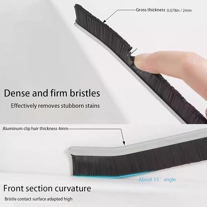Crevice Cleaning Brush Hard Bristle Gap Grout Brush Multifunctional for Bathroom Household Kitchen Tiles Window Faucets, Toilet,Window, Vehicle, Showers, Bathtubs, Hard-bristled Cleaning Tool