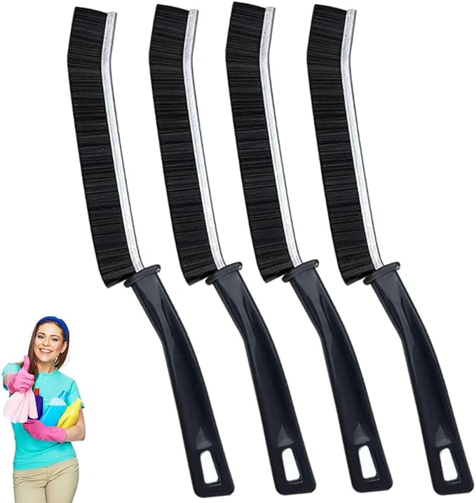 Crevice Cleaning Brush Hard Bristle Gap Grout Brush Multifunctional for Bathroom Household Kitchen Tiles Window Faucets, Toilet,Window, Vehicle, Showers, Bathtubs, Hard-bristled Cleaning Tool