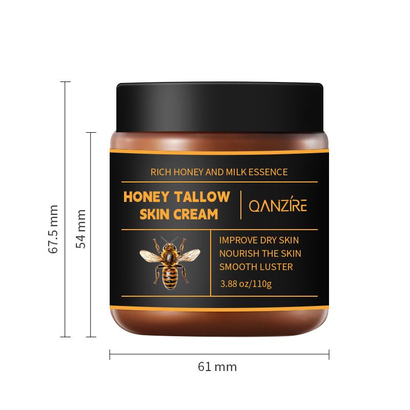 Tallow Honey Balm, Marroomi Beef Tallow for Skin, Holicow Organic Grass-Fed Beef Tallow Balm with Raw Honey, Natural Formula for Dry & Sensitive Skin Ultra-Hydrating Tallow Face Cream