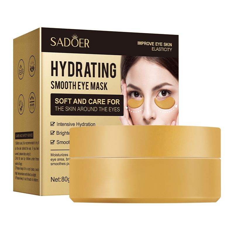 Eye Mask 60 Pcs (30 Pairs), Under Eye Patches for Dark Circles and Puffiness, Avocado Aloe Vera Seaweed Moisturizing Nourishing Eye Treatment Mask, Moisturizing and improving eye skin dryness