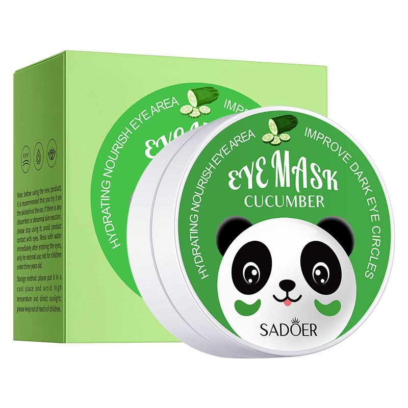 Eye Mask 60 Pcs (30 Pairs), Under Eye Patches for Dark Circles and Puffiness, Avocado Aloe Vera Seaweed Moisturizing Nourishing Eye Treatment Mask, Moisturizing and improving eye skin dryness