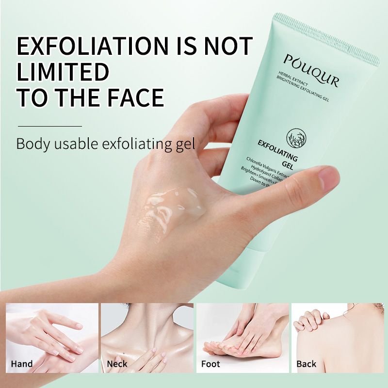 Exfoliating Gel, Moisturizer Face Body Scrub Gel,Deep Cleansing Moisturizing Facial Exfoliator,Natural Orange Peeling Gel Face Scrub Aqua Gel Gentle Exfoliator Clear and Softer Skin Brightening