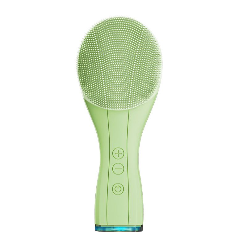 Facial Cleansing Brush Made with Ultra Hygienic Soft Silicone, Waterproof Sonic Vibrating Face Brush for Deep Cleansing, Gentle Massaging Manual Facial Cleansing Scrubber Handheld Wash Pad