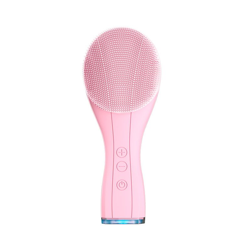 Facial Cleansing Brush Made with Ultra Hygienic Soft Silicone, Waterproof Sonic Vibrating Face Brush for Deep Cleansing, Gentle Massaging Manual Facial Cleansing Scrubber Handheld Wash Pad
