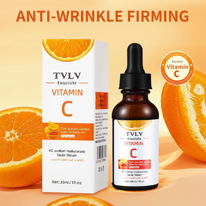 Vitamin C Serum For Face – Anti-Aging Facial Serum with Vitamin C, Hyaluronic Acid Brightening Facial Essence for Dark Spots, Fine Lines, Wrinkles & Glowing Skin