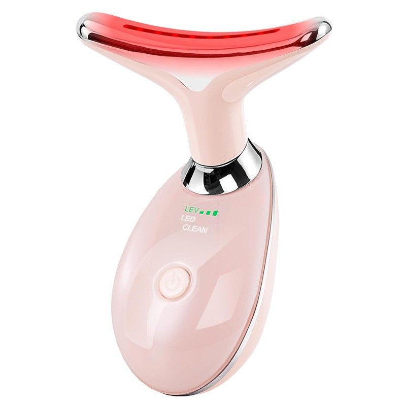Red Light for Face & Neck Beauty Device Facial Massager Tool and Neck Care Device for Neckline Care, Face and Neck Massager Daily Skin Care Routine, Portable Facial Massager, Home Skin Care Tool