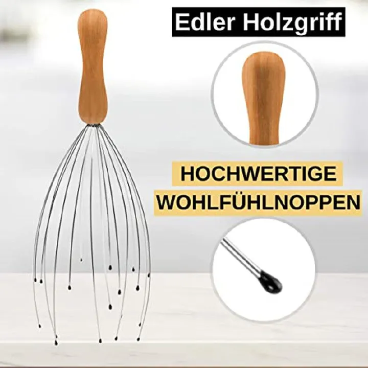 Scalp Massagers, Multi Fingers Hand-held Massage Tingle, Head Massagers Scalp Scratcher Head Scratcher Stress Relax for Deep Hair Stimulation, Stress Relief and Hair Stimulation Christmas Presents