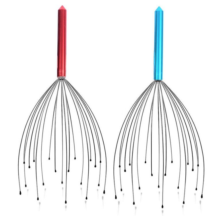Scalp Massagers, Multi Fingers Hand-held Massage Tingle, Head Massagers Scalp Scratcher Head Scratcher Stress Relax for Deep Hair Stimulation, Stress Relief and Hair Stimulation Christmas Presents