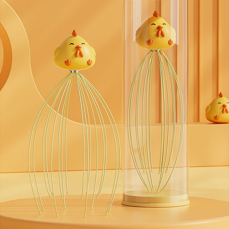 Scalp Massagers, Multi Fingers Hand-held Massage Tingle, Head Massagers Scalp Scratcher Head Scratcher Stress Relax for Deep Hair Stimulation, Stress Relief and Hair Stimulation Christmas Presents