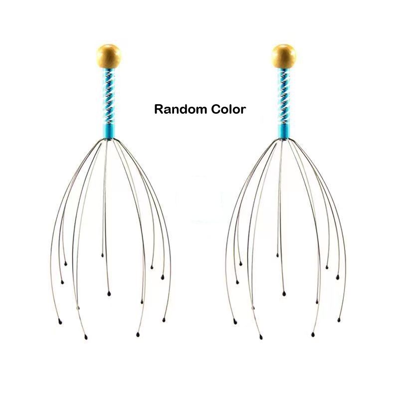 Scalp Massagers, Multi Fingers Hand-held Massage Tingle, Head Massagers Scalp Scratcher Head Scratcher Stress Relax for Deep Hair Stimulation, Stress Relief and Hair Stimulation Christmas Presents