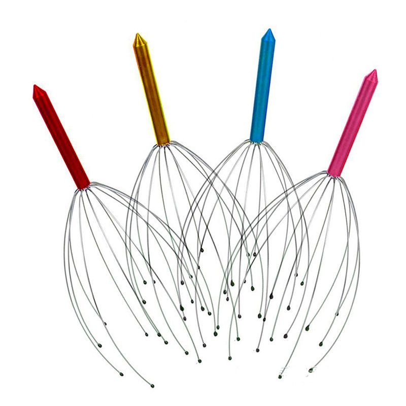 Scalp Massagers, Multi Fingers Hand-held Massage Tingle, Head Massagers Scalp Scratcher Head Scratcher Stress Relax for Deep Hair Stimulation, Stress Relief and Hair Stimulation Christmas Presents