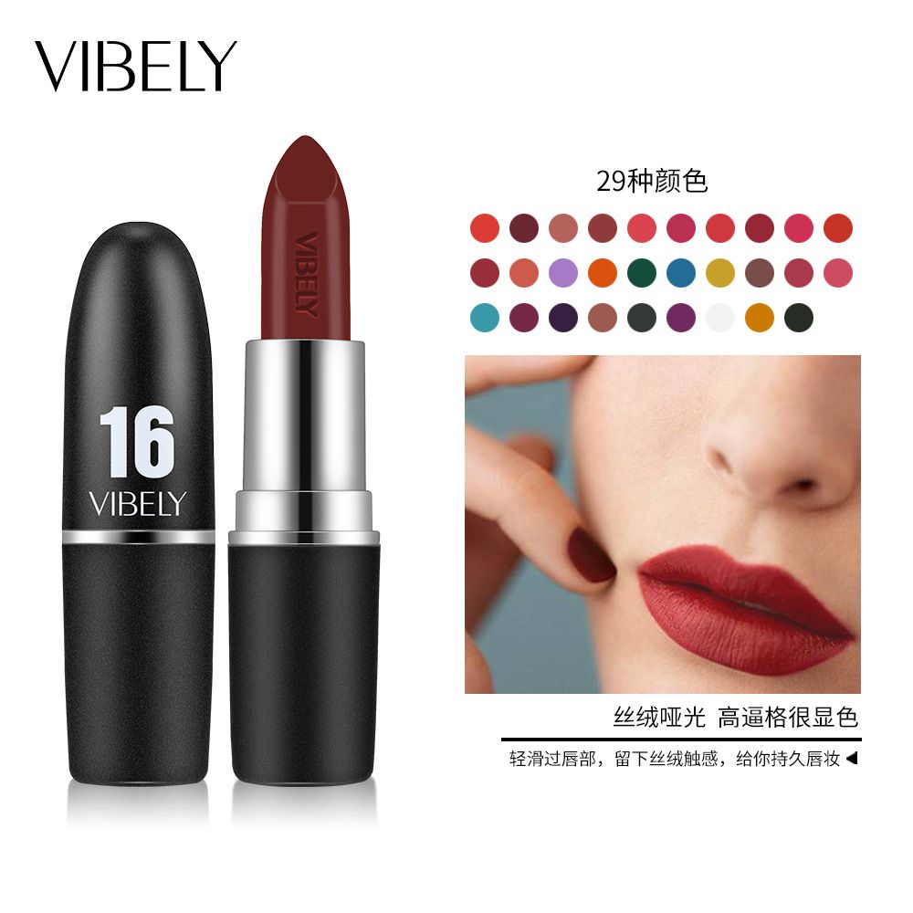 Senior Matte Lipstick, Bold & Intense Lipsticks Smooth Velvety Lip Gloss, Long Lasting Non-Stick Cup Not Fade Cruelty-Free Color Sensational Hydrating Lip Stick, Lip Makeup Gifts for Women and Girls view 2