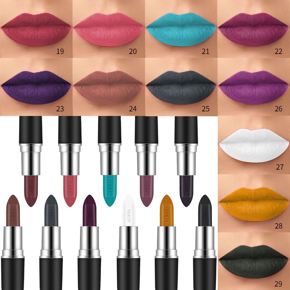 Senior Matte Lipstick, Bold & Intense Lipsticks Smooth Velvety Lip Gloss, Long Lasting Non-Stick Cup Not Fade Cruelty-Free Color Sensational Hydrating Lip Stick, Lip Makeup Gifts for Women and Girls view 4