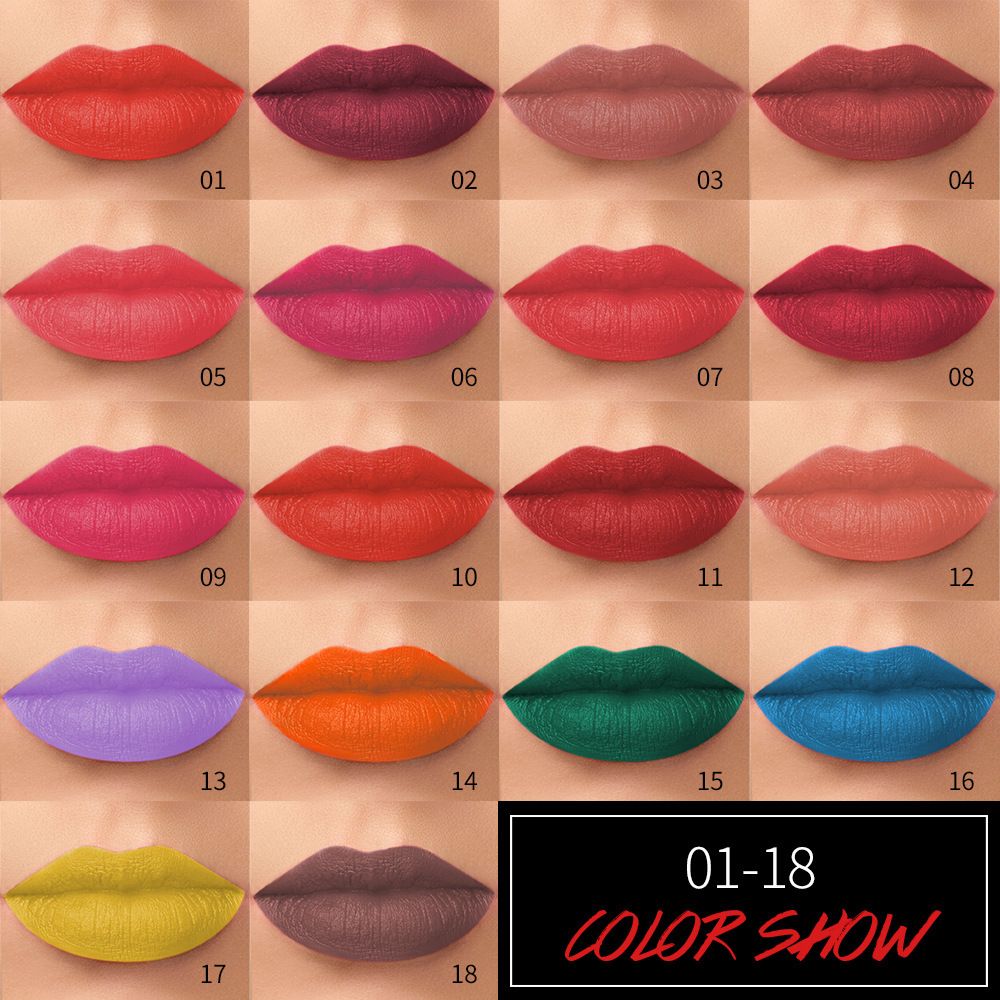 Senior Matte Lipstick, Bold & Intense Lipsticks Smooth Velvety Lip Gloss, Long Lasting Non-Stick Cup Not Fade Cruelty-Free Color Sensational Hydrating Lip Stick, Lip Makeup Gifts for Women and Girls view 3