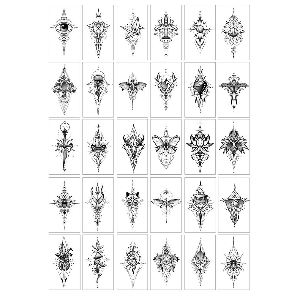 Henna Temporary Tattoos for Women, Waterproof Realistic Red Brown White Henna Mehndi Stickers, Fake Tattoos Body Art Sticker for DIY Wedding Beach Rave Festival Party Makeup Body Paint Parties etc