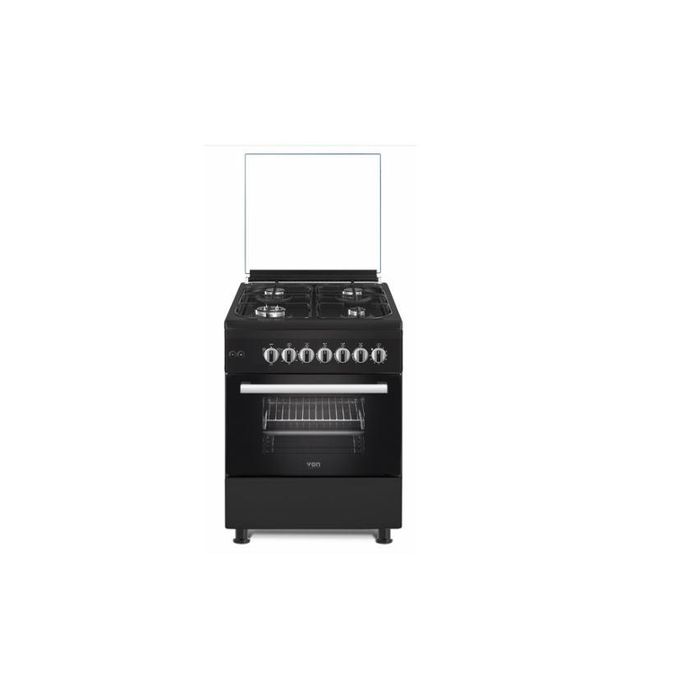 VON 4 Gas Burner, 1 Wok/Double Burner, Electric Oven, 58X58, Standing Cooker