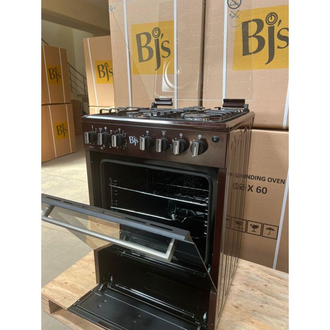 BJS 60x60cm 3+1 Electric/Gas Cooker with Turbo Fan & 60L Oven