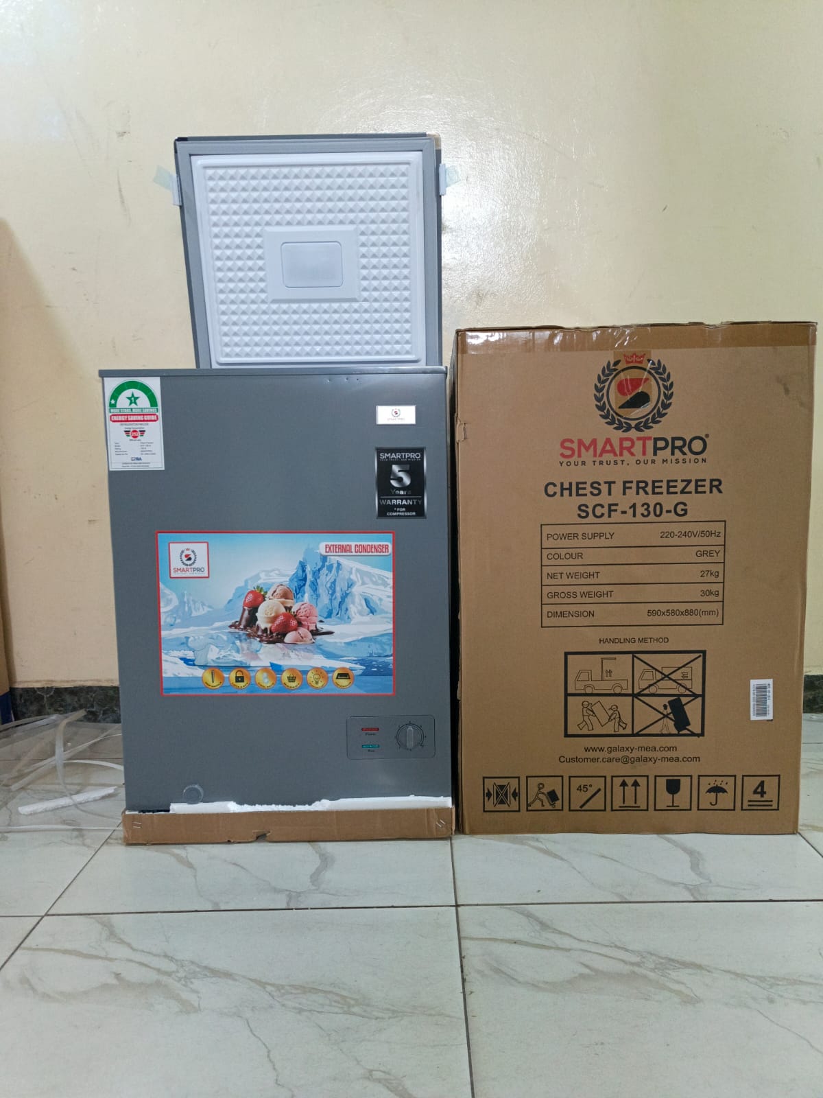 SmartPro 93L Chest Freezer – CoolPack Power Backup & External Condenser for Reliant Freezing