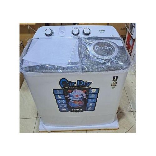 Mika 10kg Twin Tub Washing Machine with Air Dryer – Powerful, Durable & Rat-Proof (Perfect for Kenyan Homes)