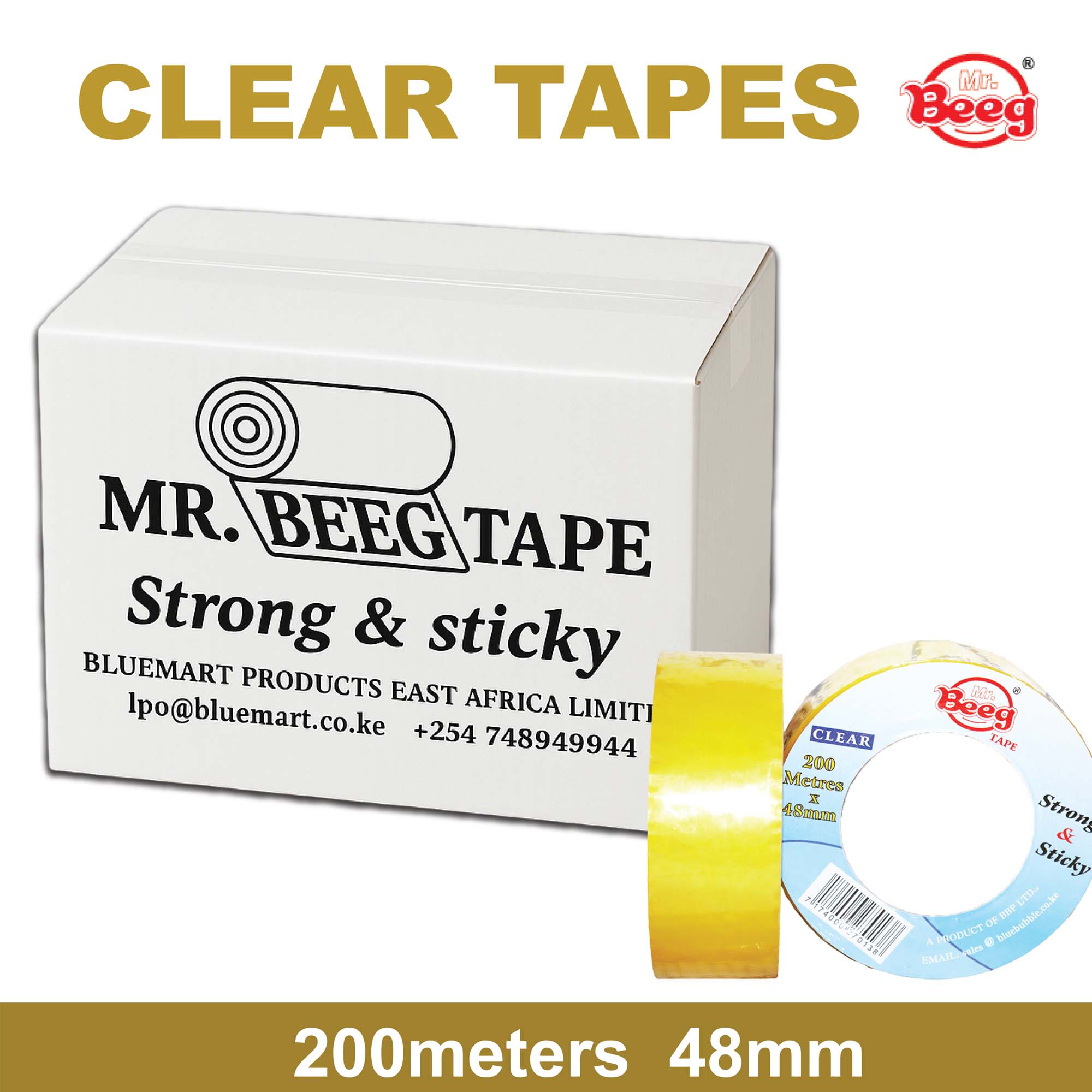 Mr Beeg Packaging Tape.