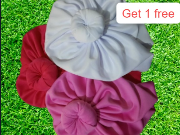 3PCS Baby Girl Cute Stretch Turban Headband Headwear Fits 0-6YRS-Assorted Colors