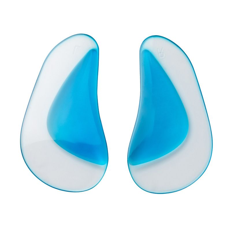 Arch pad correction insole, inside and outside of the arch, eight shaped foot outward rotation, adult silicone insole