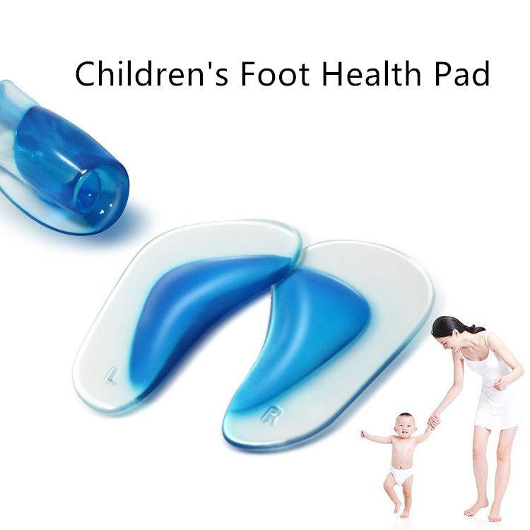 Arch pad correction insole, inside and outside of the arch, eight shaped foot outward rotation, adult silicone insole