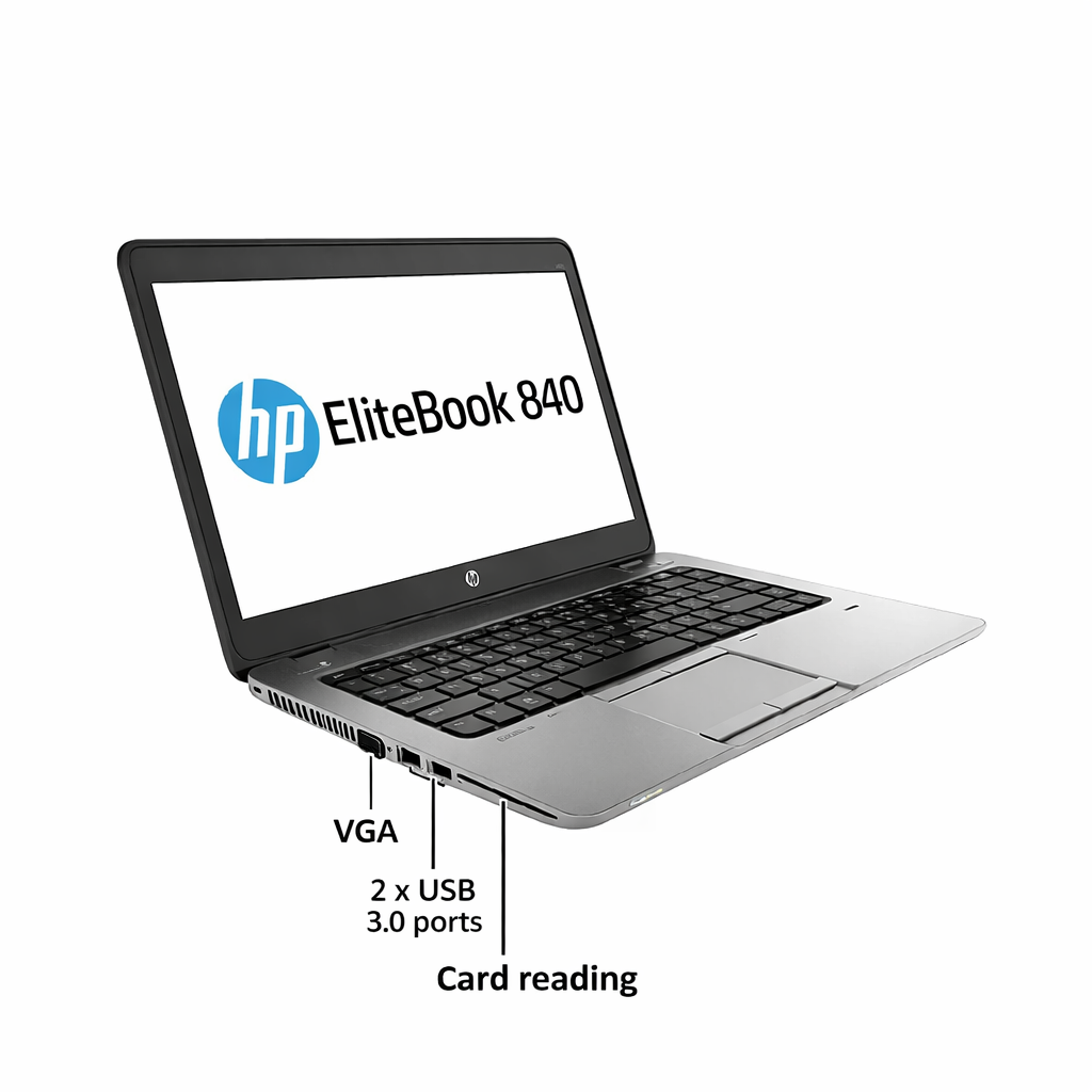 HP EliteBook 840 G3 | Core i7 6th Gen | 16GB RAM | 512GB SSD | 14” FHD Business Laptop | Windows 11 Pro + Office + FREE Wireless Mouse