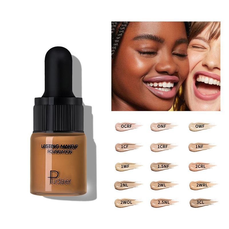 Makeup Liquid Foundation Bottle BB Cream Foundation Long Lasting Natural Finish Buildable Coverage Concealer Hydrating Primer All in One Flawless Makeup Base for Offical Ladies Traveling Face Make Up
