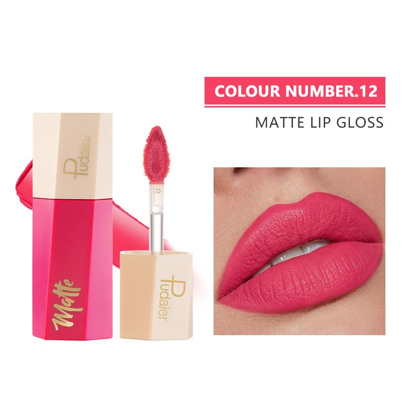 Fashion Lipstick 13 Colors Optional Non-Stick Cup Long-Lasting Lip Gloss Set Cross-Border Makeup Best Gift Suitable for dark skin