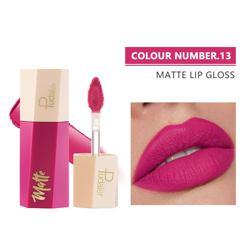 Fashion Lipstick 13 Colors Optional Non-Stick Cup Long-Lasting Lip Gloss Set Cross-Border Makeup Best Gift Suitable for dark skin