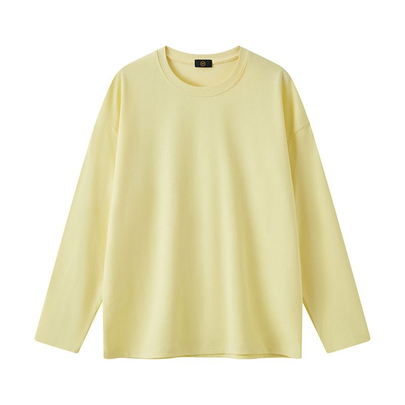 Children's clothing fashion trend brand Spring and Autumn children's long sleeved T-shirt base shirt loose solid color baby top