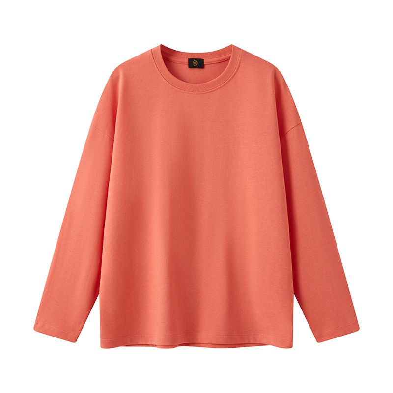 Children's clothing fashion trend brand Spring and Autumn children's long sleeved T-shirt base shirt loose solid color baby top