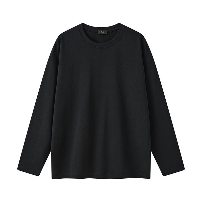 Children's clothing fashion trend brand Spring and Autumn children's long sleeved T-shirt base shirt loose solid color baby top