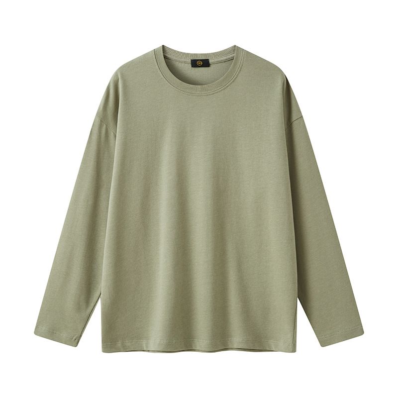 Children's clothing fashion trend brand Spring and Autumn children's long sleeved T-shirt base shirt loose solid color baby top