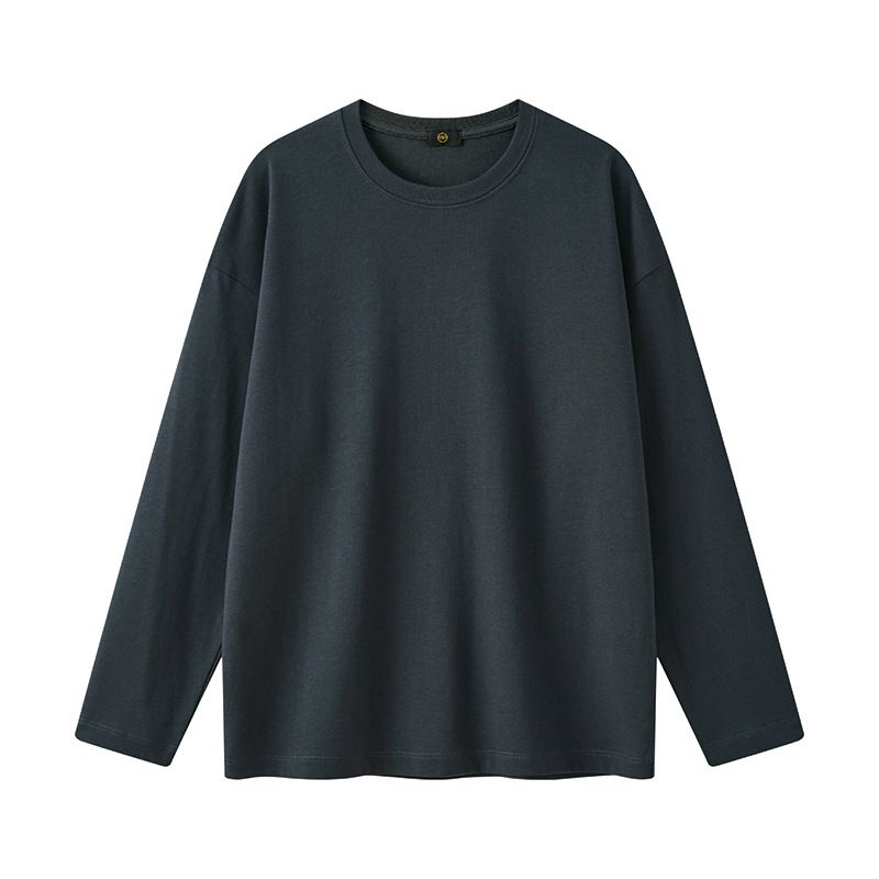 Children's clothing fashion trend brand Spring and Autumn children's long sleeved T-shirt base shirt loose solid color baby top