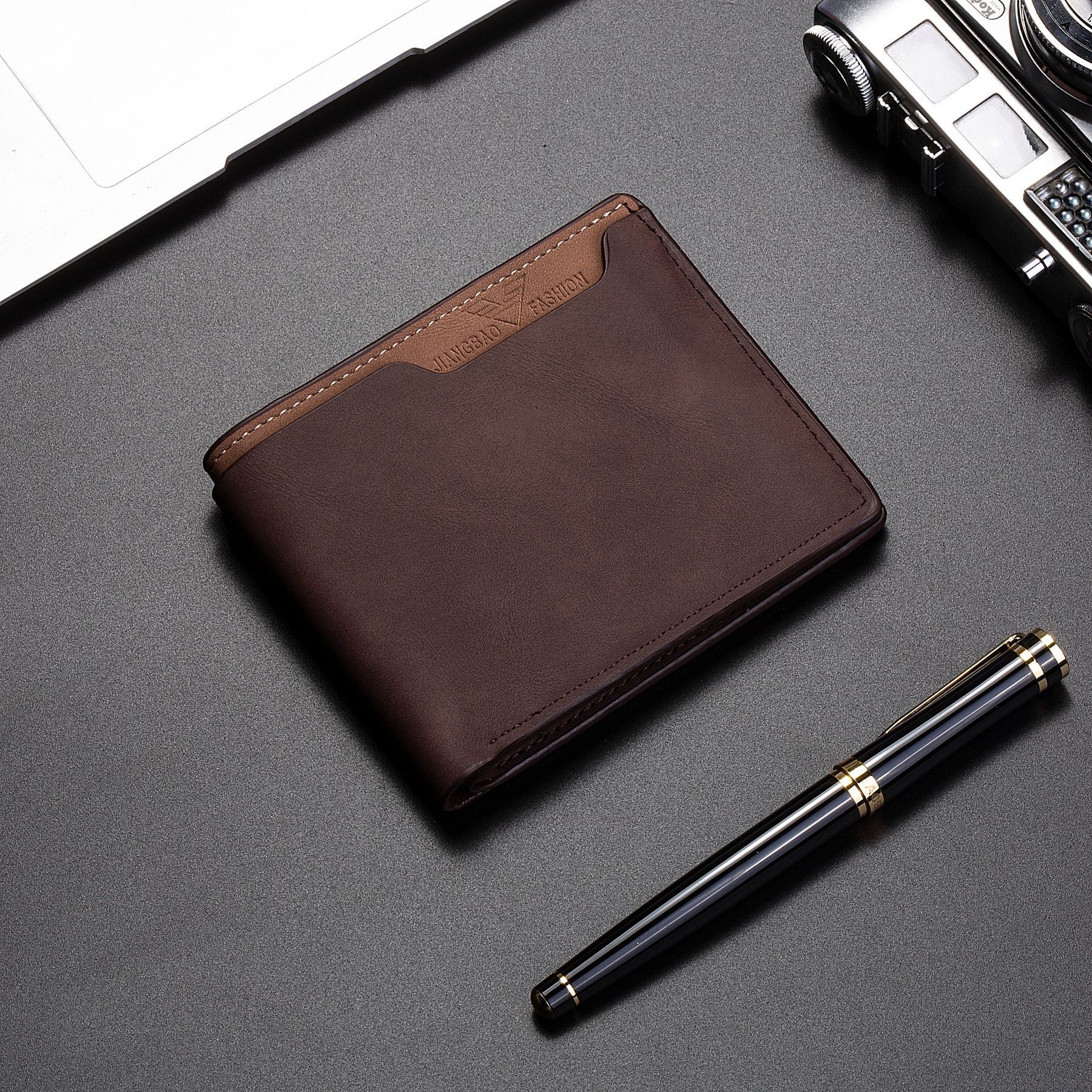 Men's Leather Wallet Multifunctional Wallet Wallet Bag Classic New Model Leather Wallet Credit Card Holder Business Card And Coin Wallet Multi Slot Folding