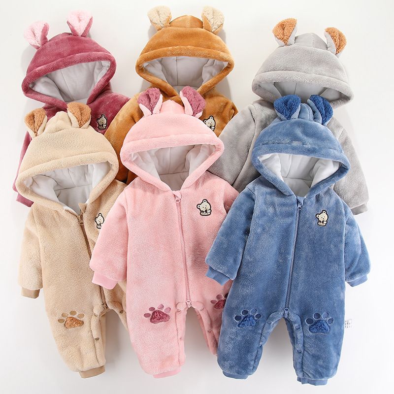 Children's Clothing Fashionable New Styles Autumn And Winter Clothes Baby Jumpsuit Hugging Clothes Outdoor Winter Clothes Super Cute And Adorable Thick Crawling Clothes