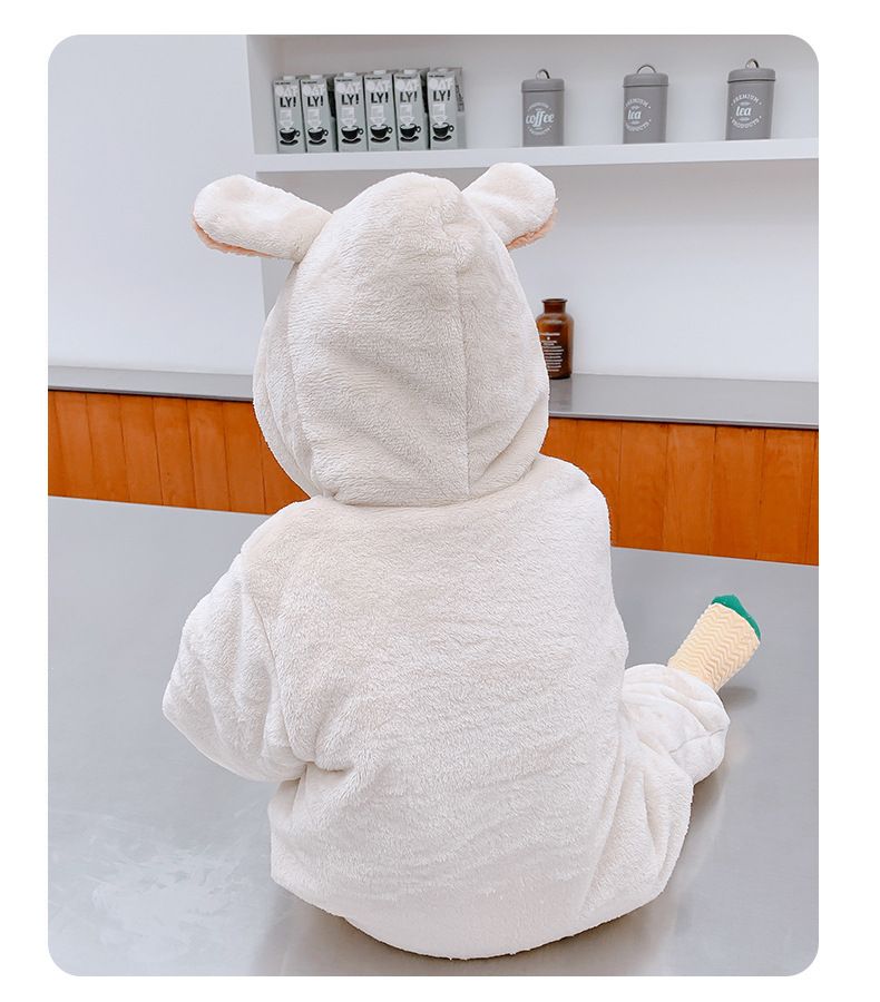 Children's Clothing Fashionable New Styles Autumn And Winter Clothes Baby Jumpsuit Hugging Clothes Outdoor Winter Clothes Super Cute And Adorable Thick Crawling Clothes