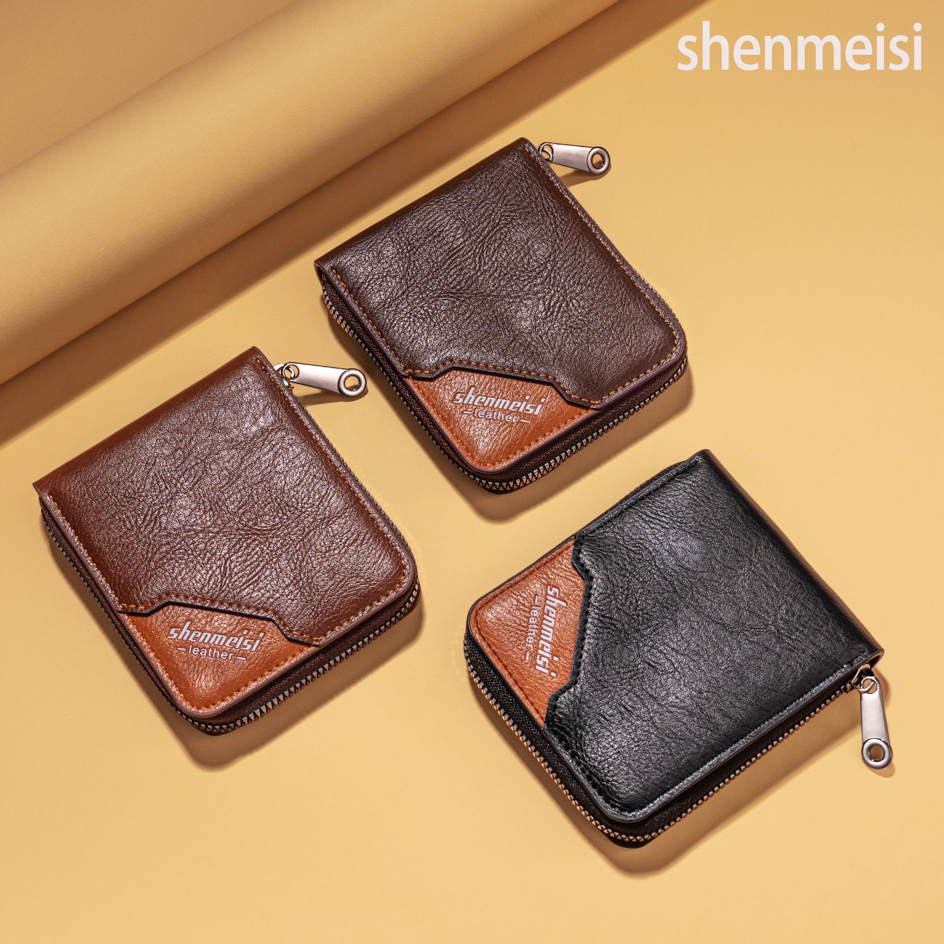 Men's Leather Wallet Retro Fashion New Style Multifunctional Wallet Wallet Bag Classic New Style Leather Wallet Credit Card Holder Business Card And Coin Wallet Multi Slot Folding