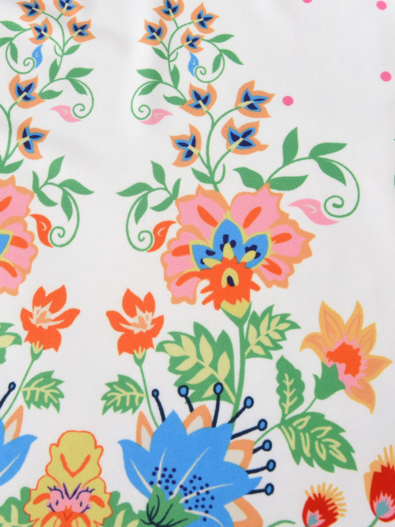 Girls' Princess Two-Piece Set Butterfly Flower Sundress With White Tank Top Colorful Floral Ruffles Long Sleeve Outer Wear Birthday Holiday Gift