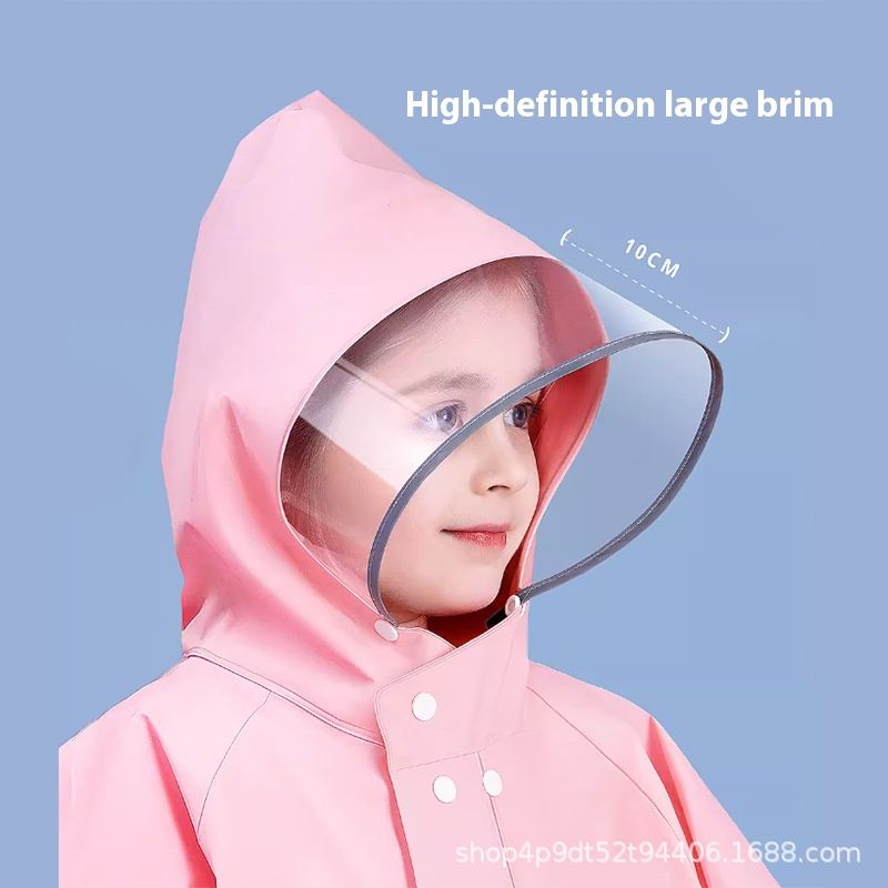 Kids' Raincoat Waterproof Toddler Raincoat Outdoor Wearable Rain Cape With Backpack Compartment Reusable Made Of High-Quality EVA Material Durable Eco-Friendly Comfortable Non-Toxic Environmental