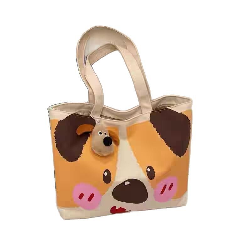 Women's Handbag Tote bag Canvas bag Large Capacity Shoulder Bag Canvas Bag Casual Commute New Fashion INS Style Cute Pattern Printed Multi-Functional Bag