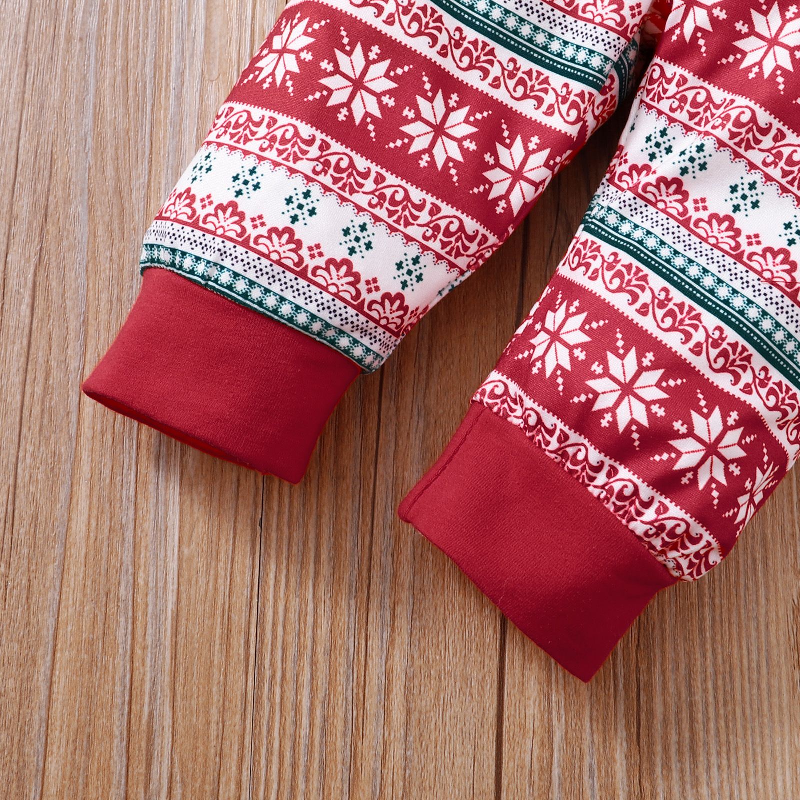 Baby Romper 4-Piece Set For 0-1 Year Old Baby Onesie Christmas Letter Printed Hat Long Sleeve Top Snowflake Pants With Bow 1st Birthday Party Design Breathable And Comfortable